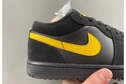 'Black 1 Low University Gold' Air Jordan 0728